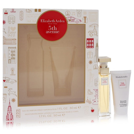 5Th Avenue by Elizabeth Arden Gift Set -- 1 oz Eau De Parfum Spray + 1.7 oz Body Lotion for Women - Lamas Perfume