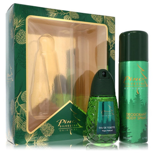 Pino Silvestre by Pino Silvestre Gift Set -- 4.2 oz Eau De Toilette Spray + 6.7 oz Body Spray for Men - Lamas Perfume