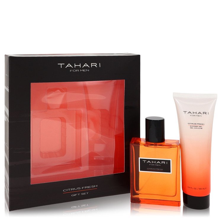 Tahari Citrus Fresh by Tahari Gift Set -- 3.4 oz Eau De Toilette Spray + 3.4 oz Shower Gel for Men - Lamas Perfume